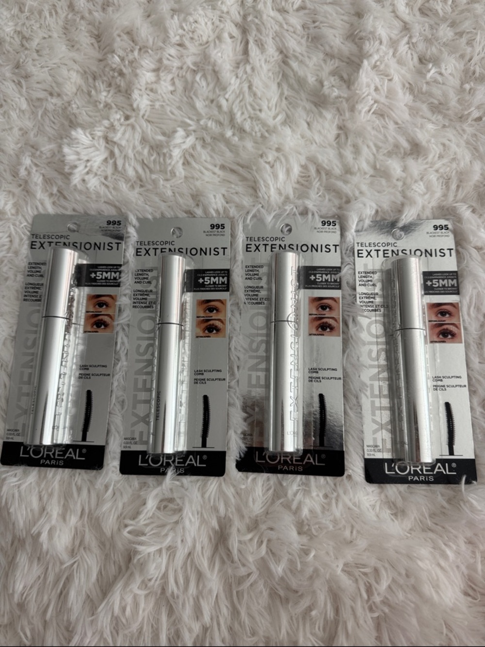 L'Oréal Telescopic Extensionist Mascara - black- 4 pack